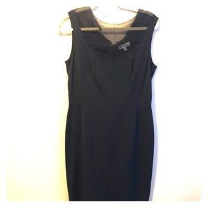 Blumarine dress black lace bodice with leaf trim.